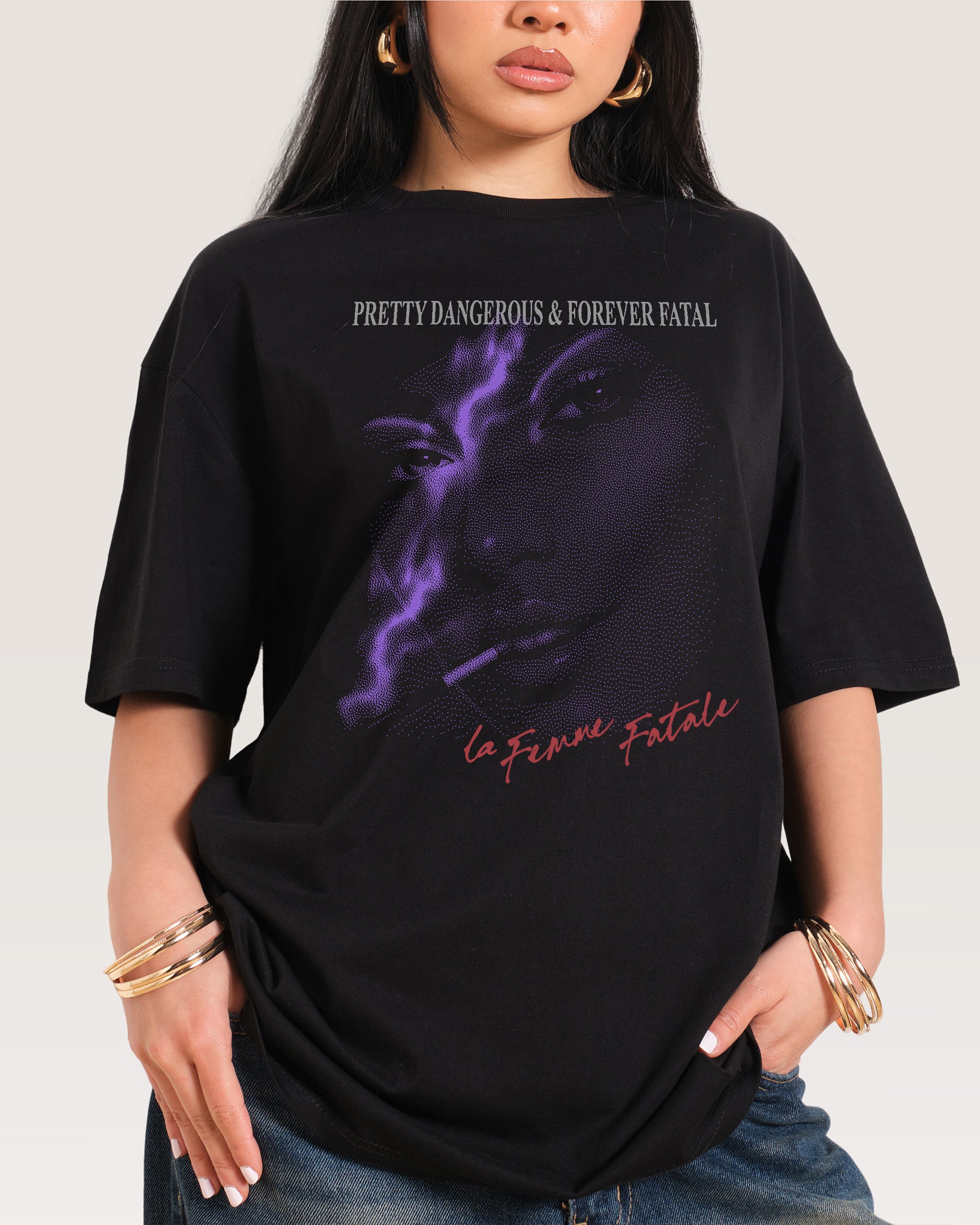 La Femme Fatale Oversized Tee