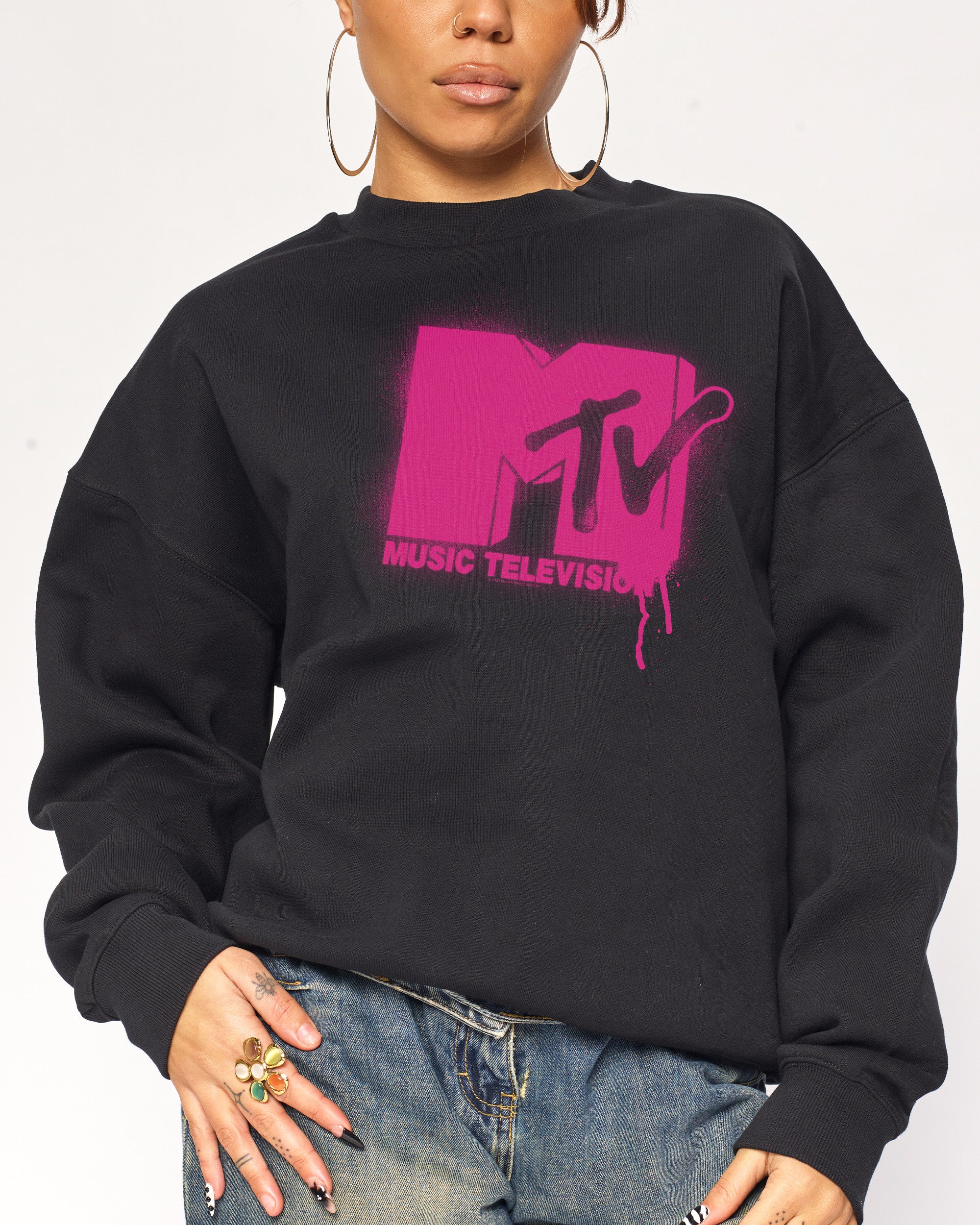 Graffiti MTV Logo Sweatshirt