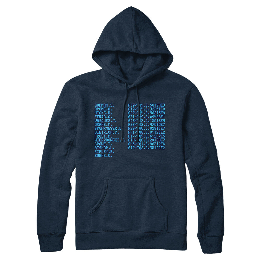 Uss Sulaco Crew List Hoodie